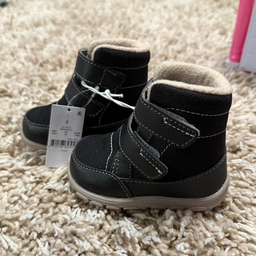 See Kai Run Kids Black Boots